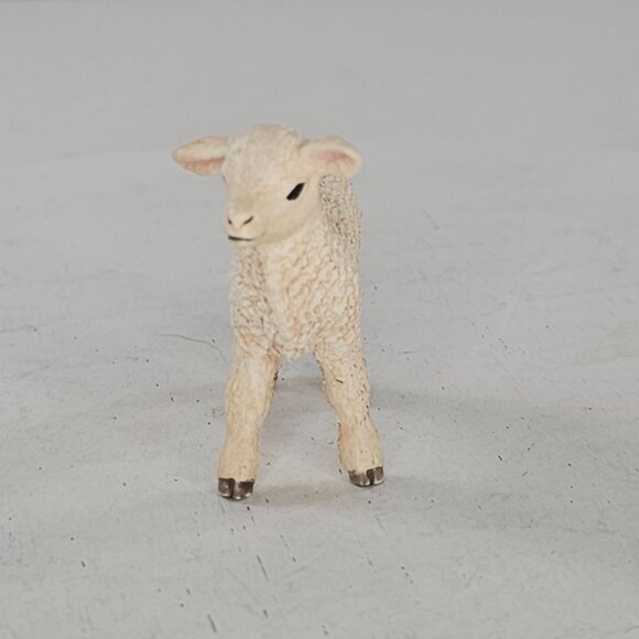 Schleich Lamb 17069 Cream Color Baby Sheep Farm Animal - Picture 2 of 9